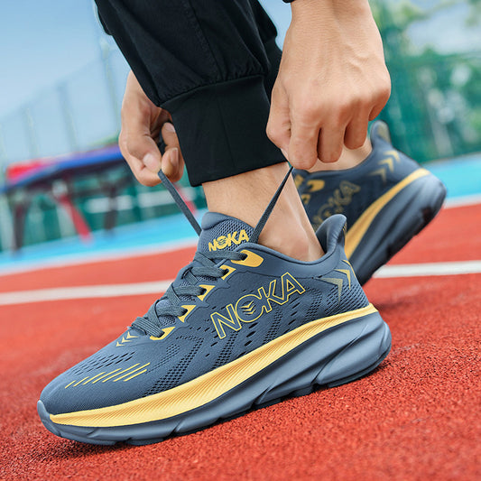 Men's fashion thick-soled marathon running shoes