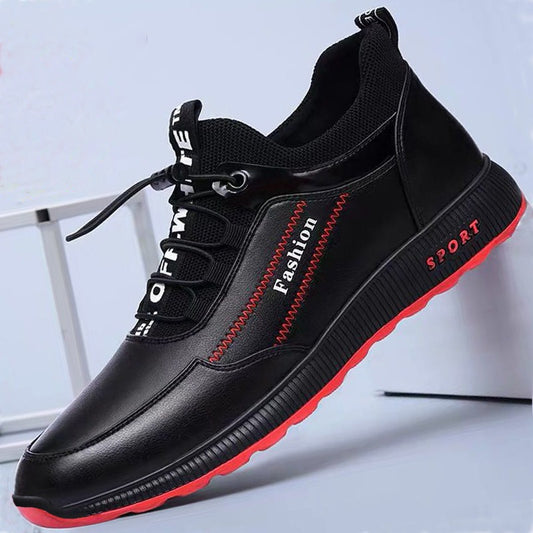 Men's casual new breathable leather shoes
