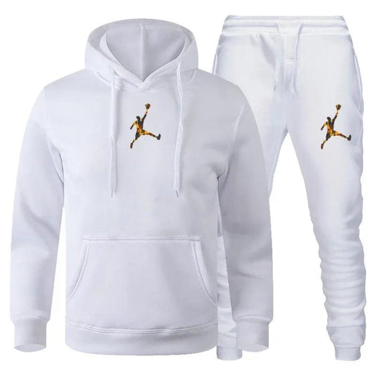 European and American new sports men's hoodie set sports hoodie