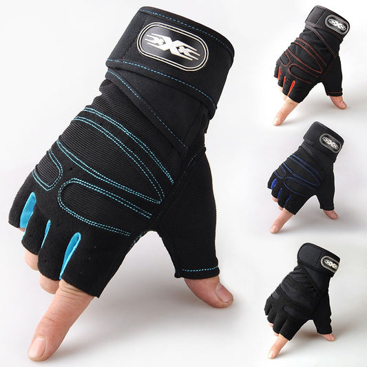 Weight-Lifting Half-Finger Gloves Men's Sports Fitness Equipment Outdoor Cycling Gloves